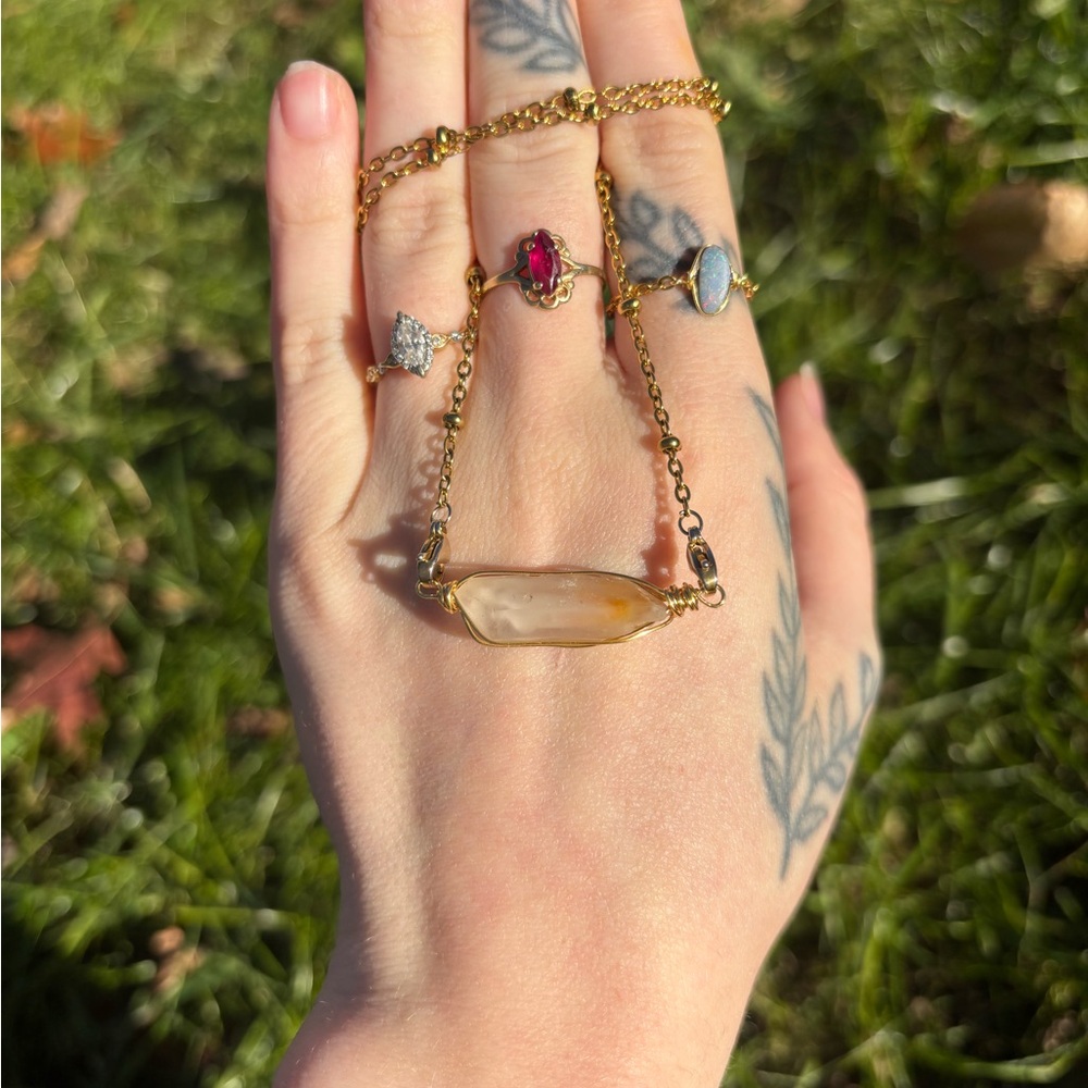 Yellow Phantom Quartz Interchangeable Necklace - image 3